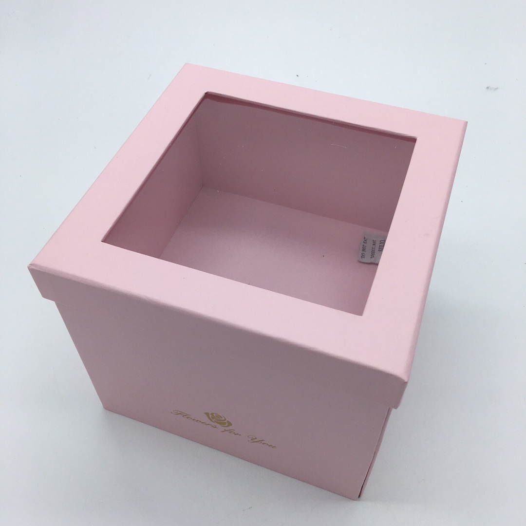 Коробка квадрат с подставкой. Микс.  Арт0662