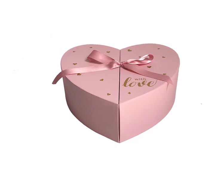 КОРОБКА СЕРДЦЕ "КРЫЛЬЯ" РОЗОВЫЙ 32*33*11 АРТ0932