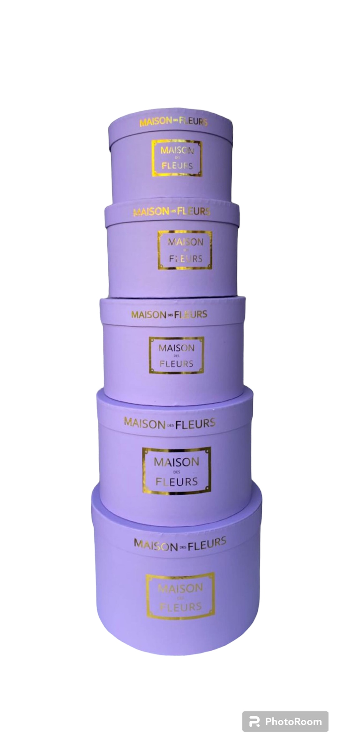 КОРОБКИ НАБОР 1/5 ЦИЛИНДР "MAISON FLEURS" сиреневый 32*32*24,5 1/8 АРТ01387																									