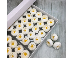 Ранункулюс из мыла 4,5 см. 50 шт. Белый