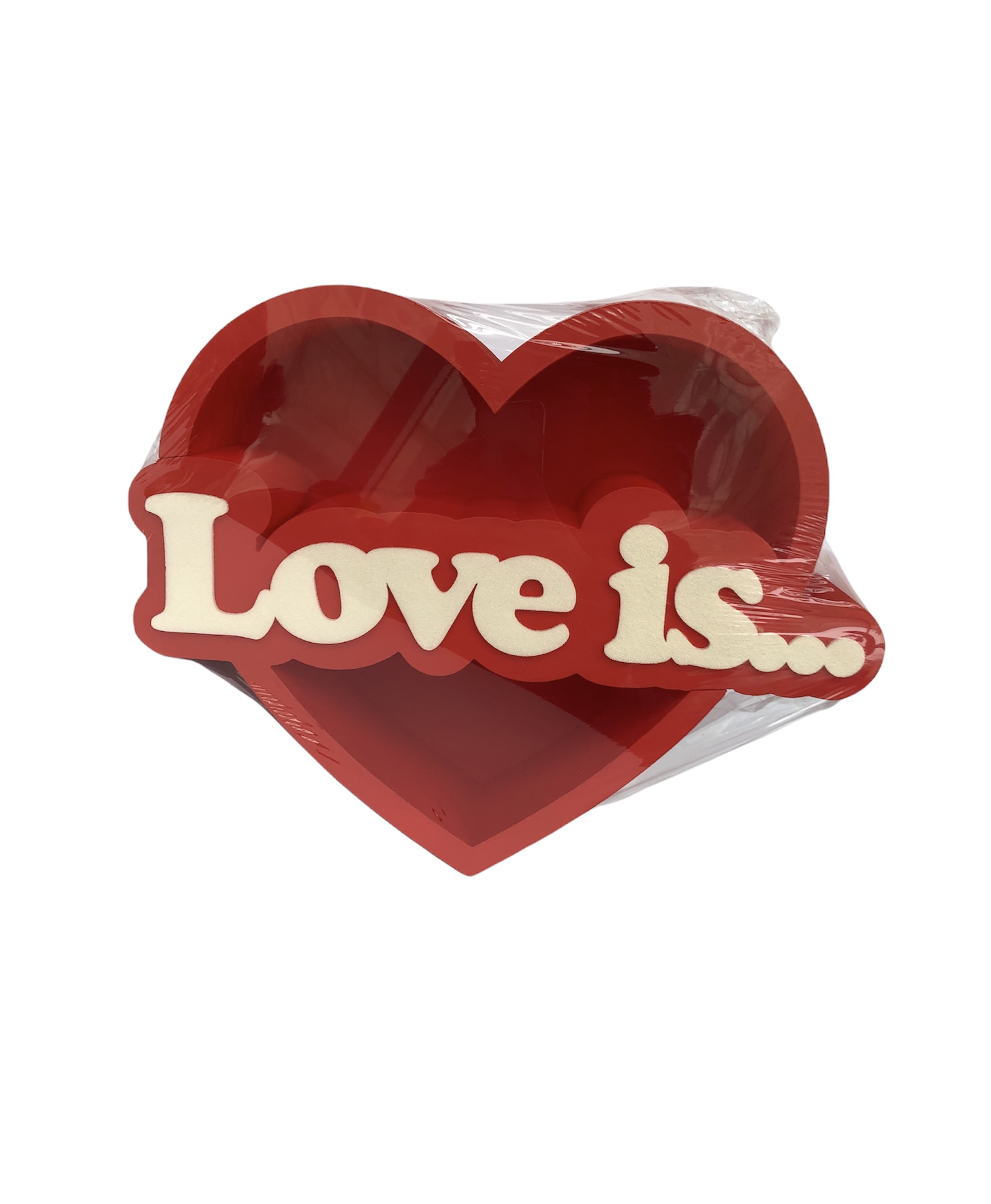 Пенобокс сердце " Love is " большой 39*10,5 ( цвет указать в ком.)																														