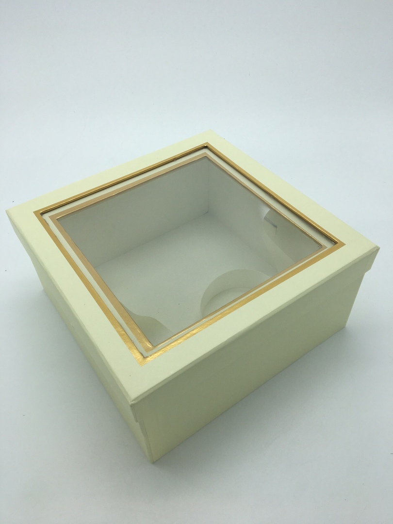 КОРОБКИ НАБОР 2В1 КВАДРАТ С ОКОШКОМ   25*12  АРТ0865