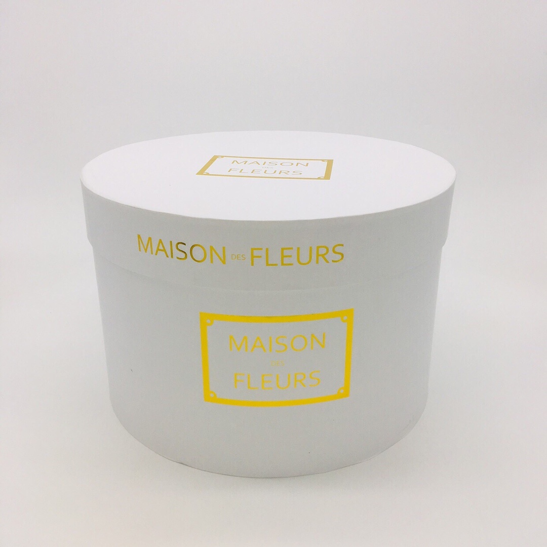 КОРОБКИ НАБОР 1/5 ЦИЛИНДР "MAISON FLEURS" БЕЛЫЙ 32*32*24,5 1/8 АРТ0930