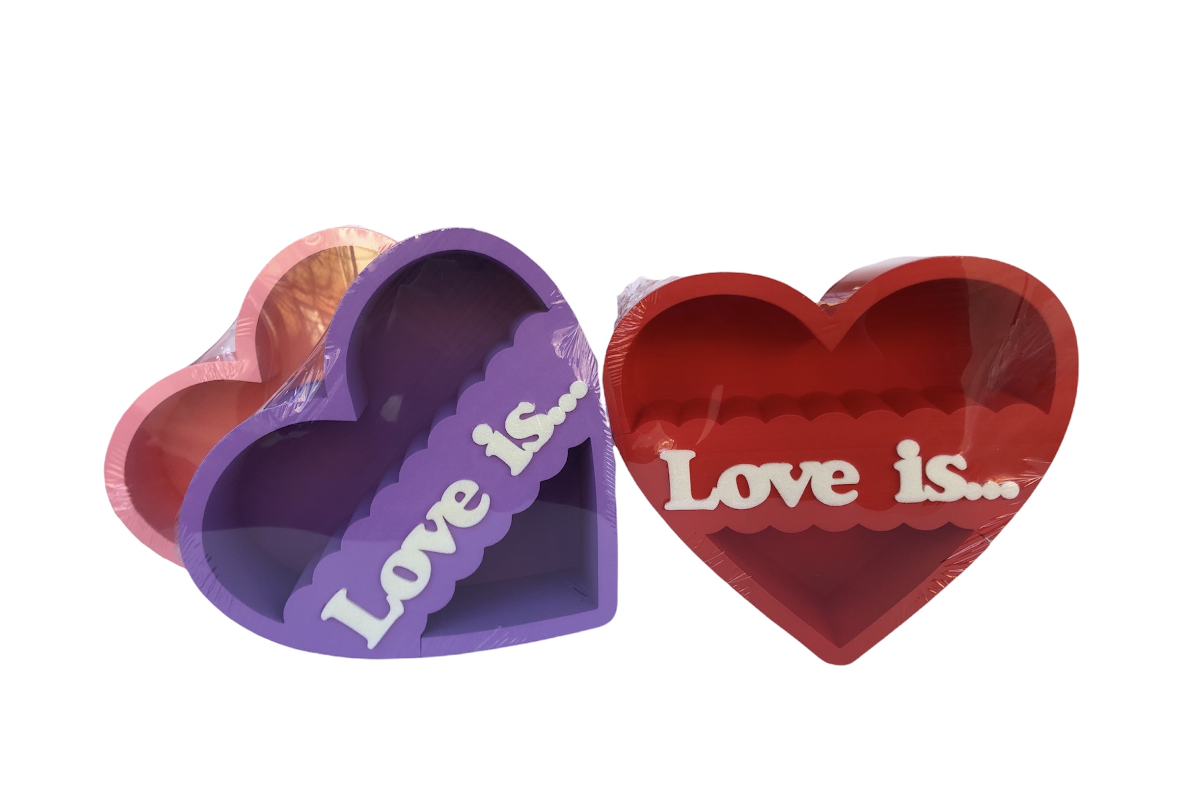 Пенобокс сердце " Love is " маленький 29*11 ( цвет указать в ком.)