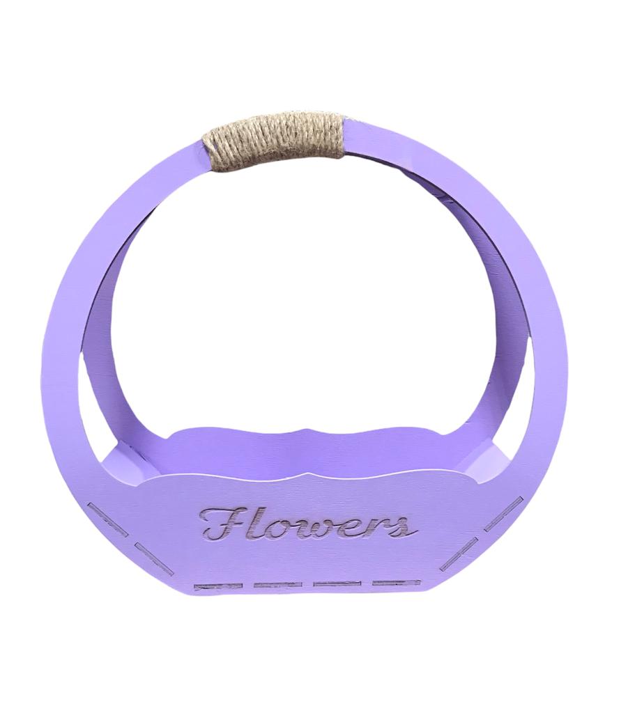 Кашпо " Кольцо Flovers" 31*33*11,5  Сиреневый