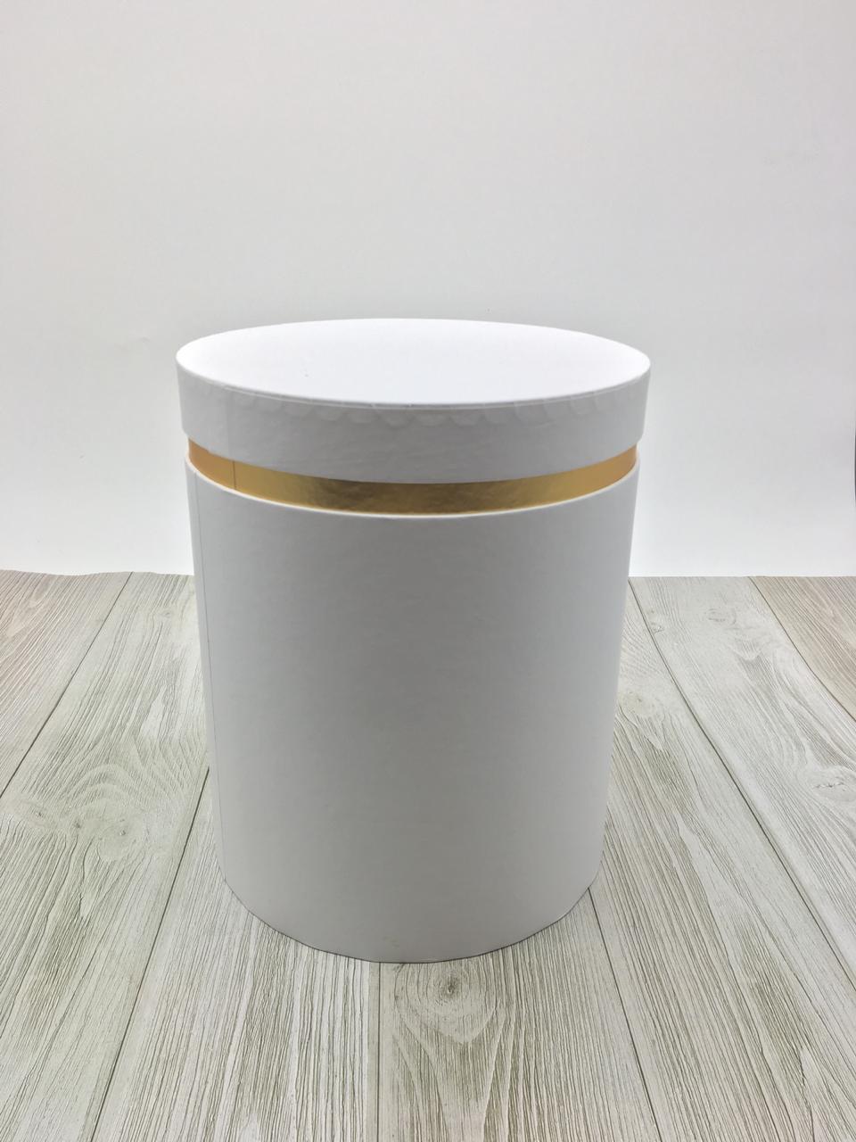 КОРОБКИ НАБОР 3ШТ  ЦИЛИНДР ОДНОТОННЫЙ БЕЛЫЙ  21*21*25,5  АРТ01266