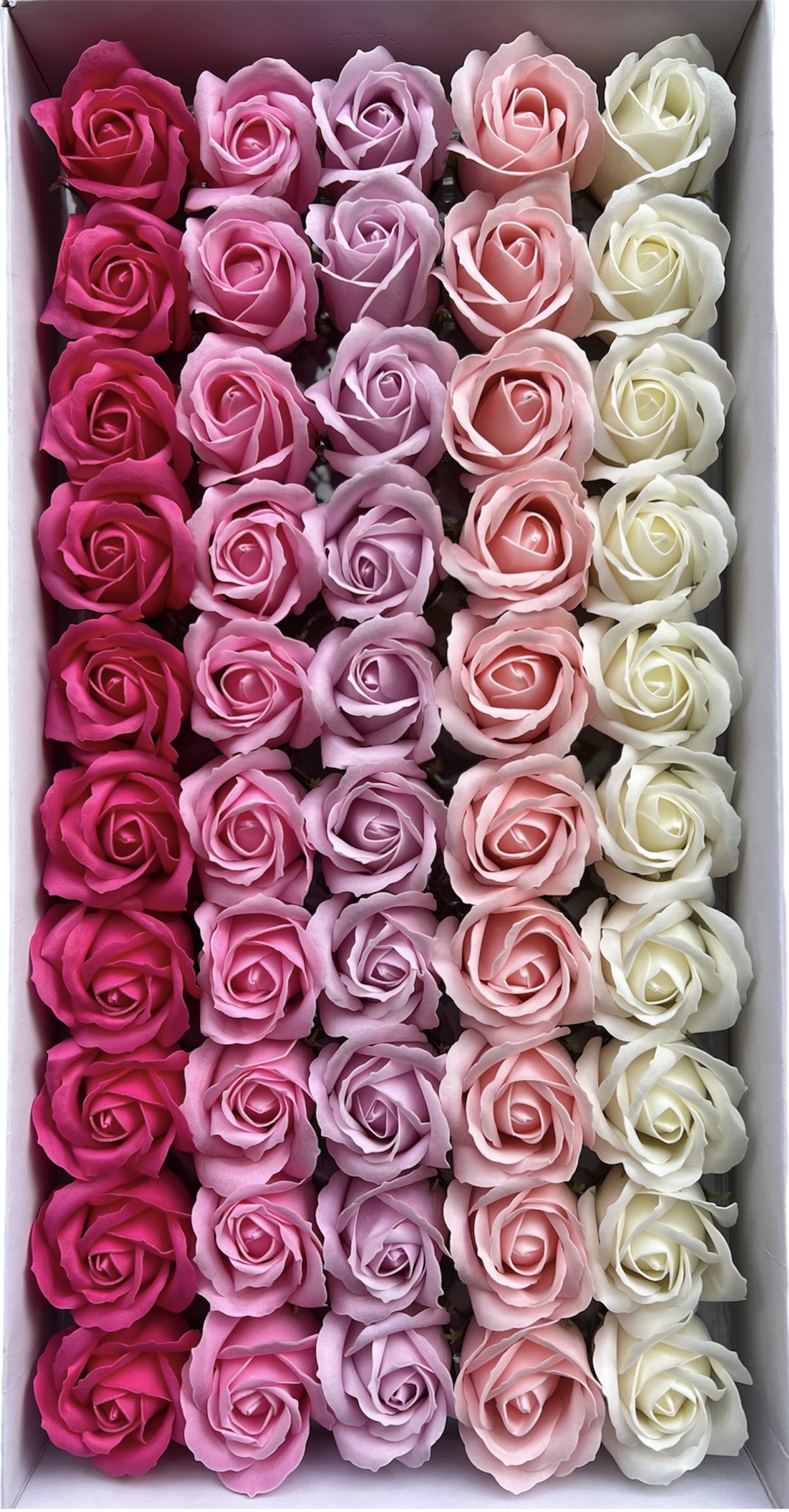 Роза из мыла. Микс. Розовый 50шт