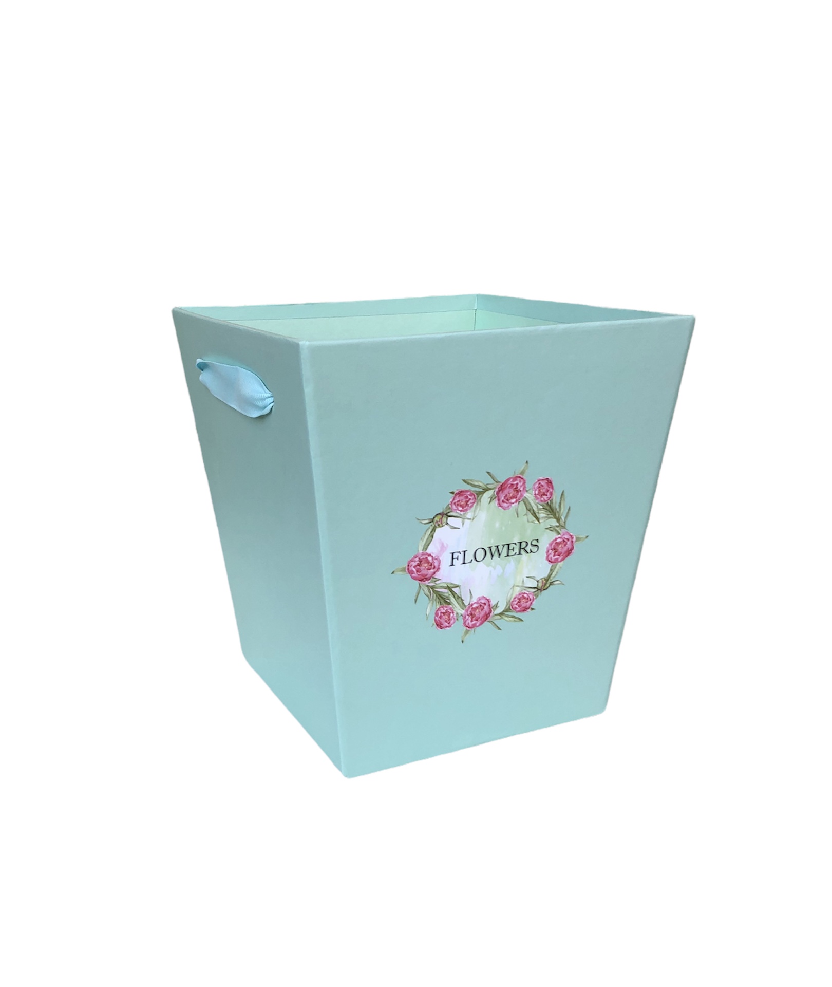Коробка для цветов Ваза Flower Mix. Голубой. 16.5*18.  