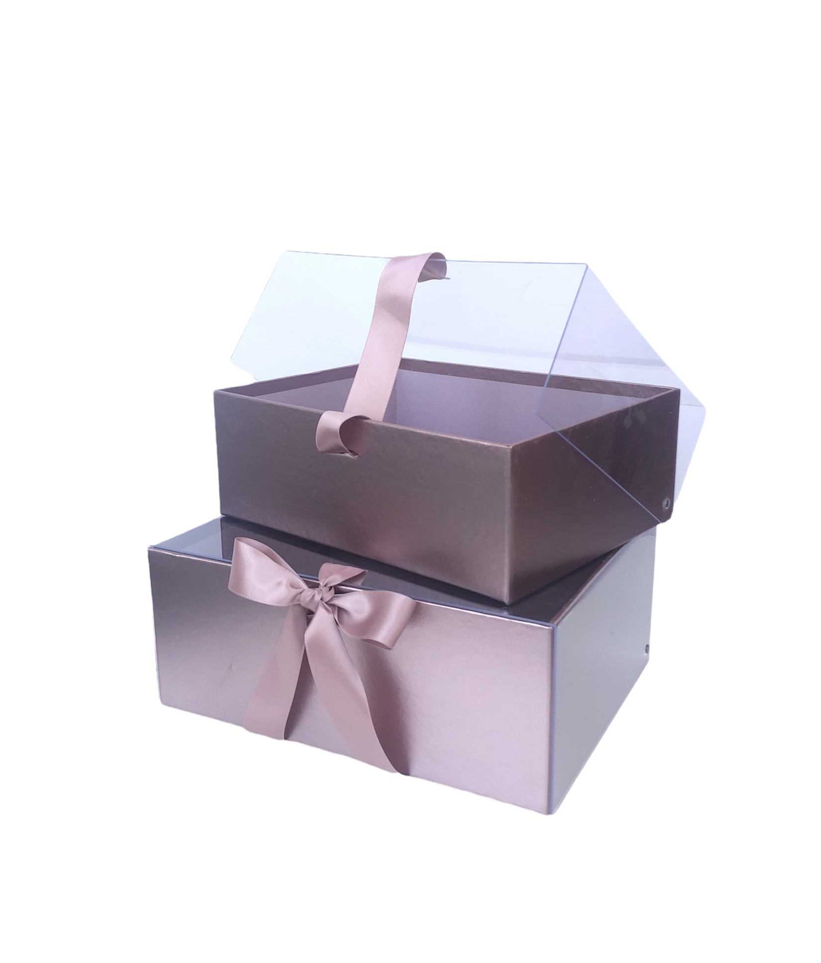 Коробки 2 в 1 "Шкатулка" пудровый. 24*19*10