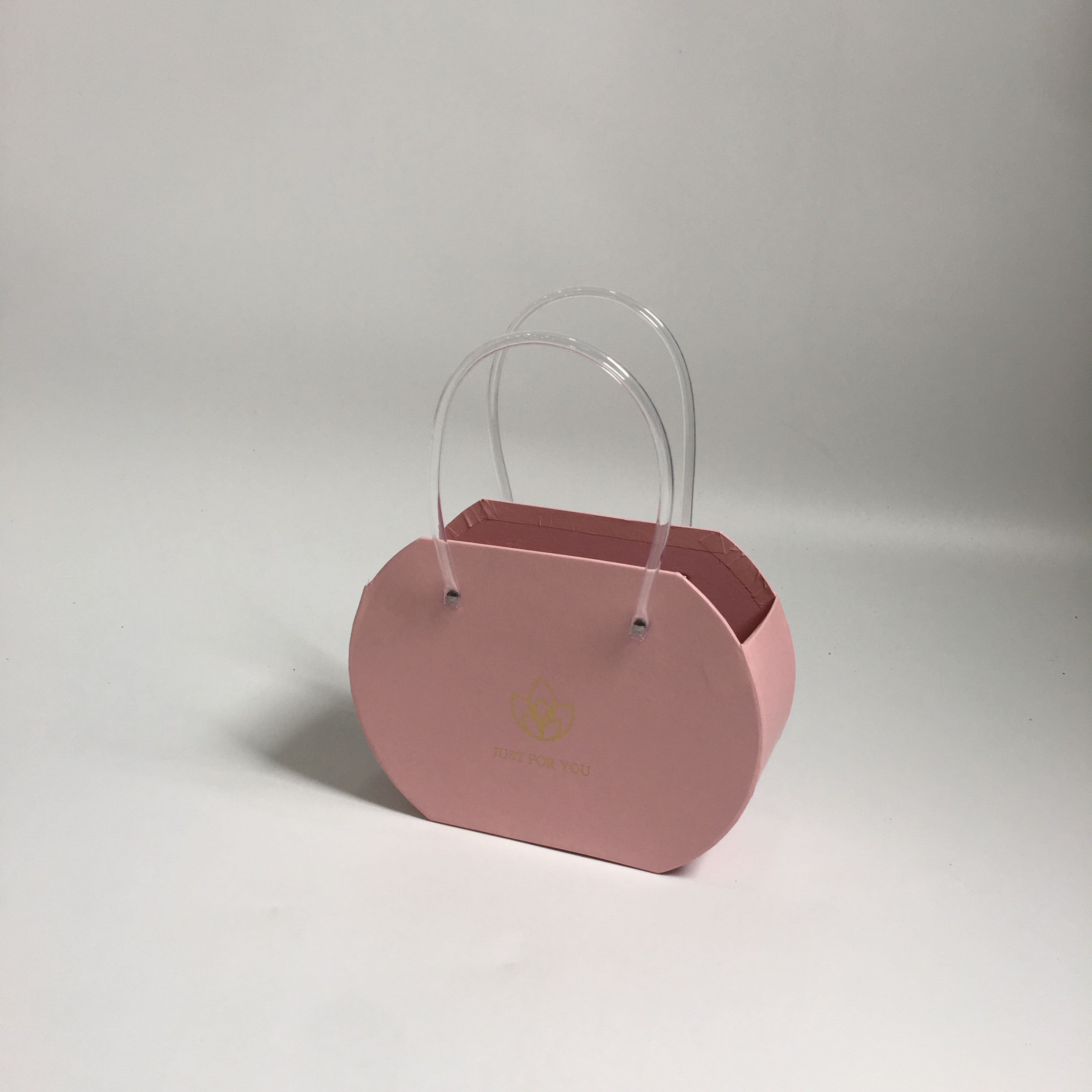 Коробка сумочка Just For You розовая 21*7*17. Арт01273