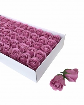 Роза из мыла. Розовый. 50шт.  2-32