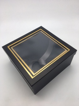 КОРОБКИ НАБОР 2В1 КВАДРАТ С ОКОШКОМ   25*12  АРТ0865