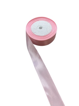 Атласная лента 2.5см. Нежно-Розовый