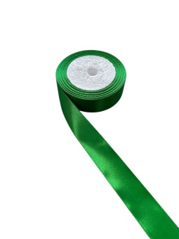 Атласная лента 2.5см. Зеленый