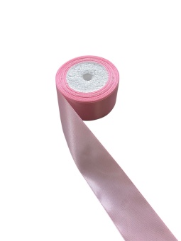 Атласная лента 4см. Нежно-Розовый