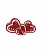 Сердце 3 в 1. Размеры 21.5*20.5*8 Арт 029
