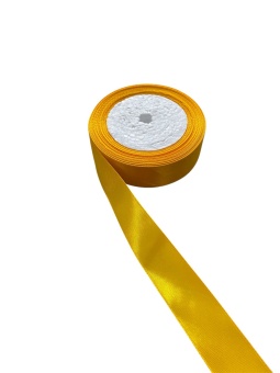 Атласная лента 2.5см. Желтый