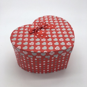 КОРОБКА СЕРДЦЕ 3в1. КРАСН\ЧЕРН 27*21*13 АРТ0636