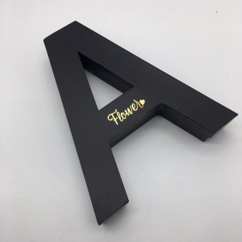 Коробка буква "А". Черный. 33*29*6,5. Арт0743