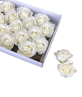 Роза из мыла. 25 шт в упак. Бежевый. 19