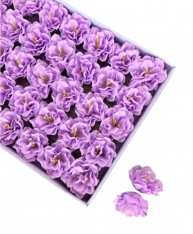 Камелия из мыла 5,5 см.  50 шт. Сиреневый 3