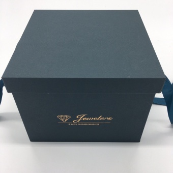 Коробка квадрат 2в1 "Jewelers". 23,5*17. Арт0644