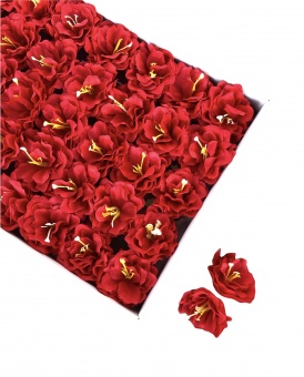 Камелия из мыла   5,5 см.50 шт. Красный 17 