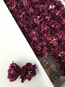 Камелия из мыла   5,5 см.50 шт. Свекольный 2-14