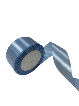 Атласная лента 4см. Небесный