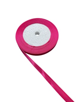 Атласная лента 1см. Фуксия