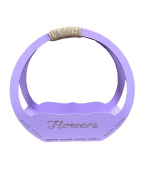 Кашпо " Кольцо Flovers" 31*33*11,5  Сиреневый