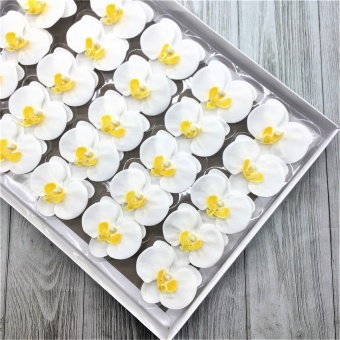 Орхидея из мыла. Белый. 25 шт. 7 см. Арт01467