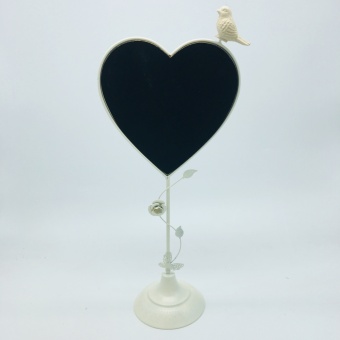Стойка металлическая *Сердце с птичкой* 20*48 Арт01075