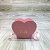 Коробка ваза сердце "With love" Розовый. 12*20*16. Арт01485