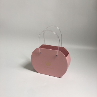 Коробка сумочка Just For You розовая 21*7*17. Арт01273