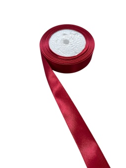 Атласная лента 2.5см. Бордовый