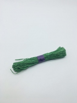 Шнур бумажный темно-зеленый 2м Х 47м. Арт01097